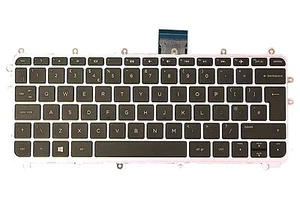 Nuevo teclado HP Pavilion 11-N UK QWERTY plateado 785454-031 786296-031 786459-031 - Imagen 1 de 2