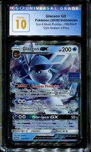 Glaceon GX - 095/SM-P - CGC 10 - Promociones de sol y luna - Indonesia - Gimnasio 3 - Pokemo - Imagen 1 de 1