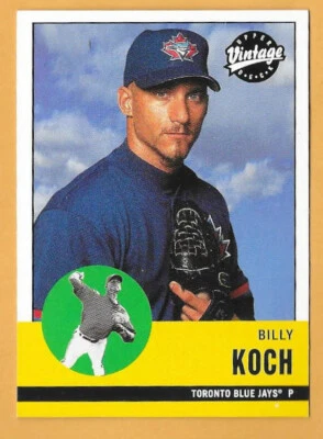 BILLY KOCH TORONTO BLUE JAYS #32 - UPPER DECK VINTAGE NM-MT 2001 - Image 1 of 2