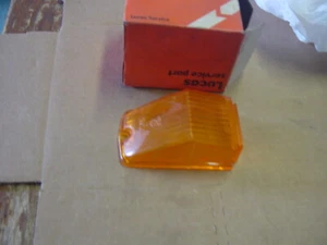 NOS LUCAS Front Side Turn Signal  Amber Lens MGB MGC MGBGT MGCGT - Picture 1 of 3