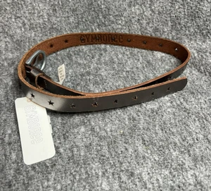 NWT Gymboree Brown And Silver Star Girls Belt Size XXS (29 Inches) - Picture 1 of 5