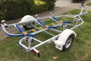 Pecision Boat Trailer Drive On Galvanised 5.6mt suit 18ft boat, led, jarrett - Picture 1 of 8