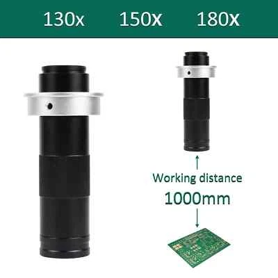 Ingrandimento Regolabile 180X 150X 130X Zoom C Mount Obiettivo0,7X~4,5X Ingrandimento