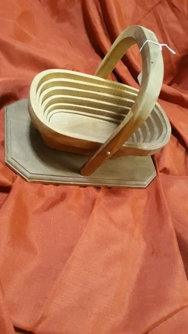 Collapsible Handmade Walnut Basket H&L Enterprises Windsor, MO Cover