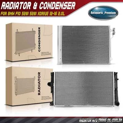 Radiator & AC Condenser Cooling Kit for BMW F10 528i 528i xDrive 2012-2016 2.0L - Image 1 of 4