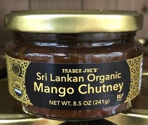 Trader Joe's Sri Lankan Organic Mango Chutney Seasonl Limited Edition 8.5 oz NEW - Picture 1 of 4