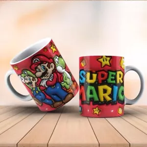 Super Mario 3D Mug Gift Coffee Funny Day Ceramic 11oz Cup - Picture 1 of 1