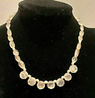 New 16 1/2" Genuine Faceted Rose Quartz & FW Pearl Necklace W/ 14KY Clasp