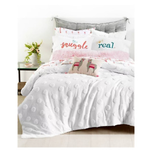 WHIM BY MARTHA STEWART COLLECTION Chenille Dot 3-Pc. King Comforter Set