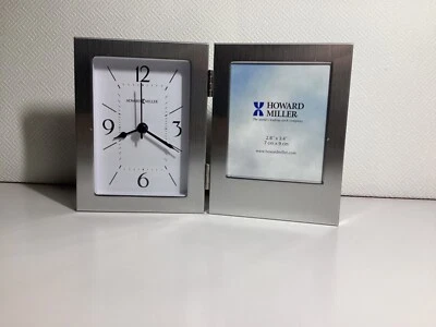 Howard Miller Envision Table Clock, brushed aluminum - 645751 - Image 1 of 4