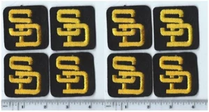 Lot of 8 Vintage 1970s MLB San Diego Padres 2"  Square Patch (sew or iron on) - Picture 1 of 1
