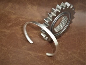 Men's Gents "Matte Look" Solid Sterling 925 Silver Open Bangle Torque Bracelet - Picture 1 of 12