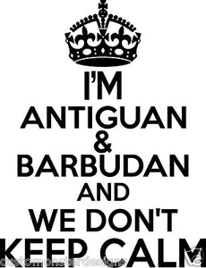 Antiguan & Barbudan Wall Sticker... 20 inches Tall We Don't Keep Calm Vinyl Wall - Picture 1 of 2
