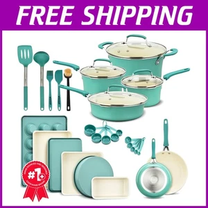 All-in-One Aqua Cookware Set, 23-Piece Non Stick Bakeware - Picture 1 of 10