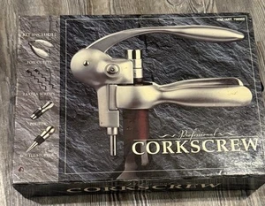 Kit Sacacorchos Profesional - Cortador/Vertedor de Lámina/2 Tornillos Extra/Tapón de Botella - Imagen 1 de 13