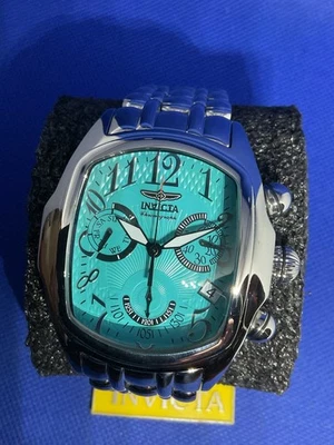 Invicta Lupah 44mm mod 43401 sil/ice blue, Swiss Movt, men’s wristwatch - image 1 of 4