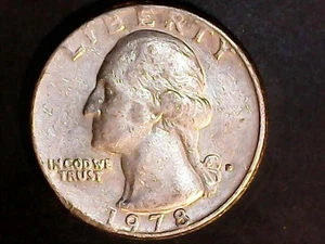 1978 D Washington Quarter -Filled Mint Mark -Liberty on Rim errors -BU -Circ - Picture 1 of 2
