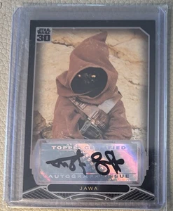 2007 Rusty Goffe Auto Card Star Wars 30th Anniversary Jawa Topps 2007 Autograph - Picture 1 of 3
