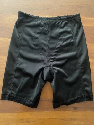 Donna L’Oren Black High Waist Shapewear Thigh Compression Size Large Lace Trim - Image 1 of 4