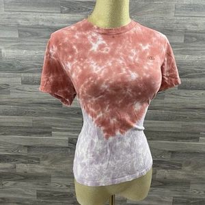 Champion Women’s Medium Tie Dye T-Shirt Pink Purple Short Sleeve Casual Tee M  - Picture 1 of 11