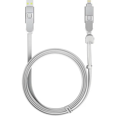 Rolling Square inCharge XL Charging Cable 2m 6-in-1 White Multi Universal 100W XLM02R - Image 1 of 4