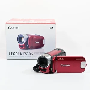 CANON LEGRIA FS306 CAMCORDER SD / SDHC CARD Digital Video Camera - BOXED MINT! - Picture 1 of 12