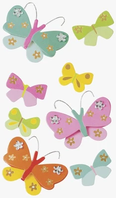 Sticker Schmetterlinge mit Strass - Mix aus verschiedenen größen und Formen ... - Bild 1 von 4