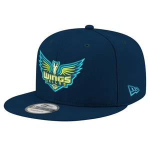 Unisex New Era Navy Dallas Wings Logo 9FIFTY Snapback Hat - Picture 1 of 4