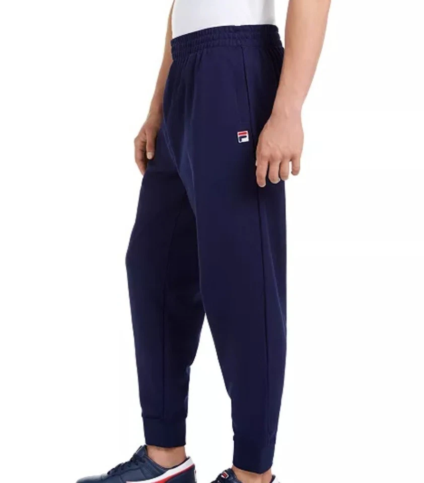 FILA Men’s Size Large Naso Performance Jogger Sweatpants Navy Blue