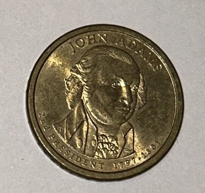 2007-P $1 John Adams Position B Presidential Dollar *Very Good  Condition" - Image 1 of 2