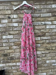 Zara Floral Long Dress Size Large - Picture 1 of 4