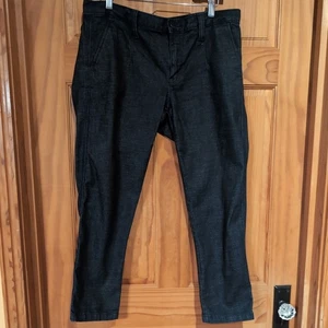 Gap Damen Slim Crop Capri Jeans Größe 10 30 Regular Dark Wash Denim Blau Stretch - Bild 1 von 14