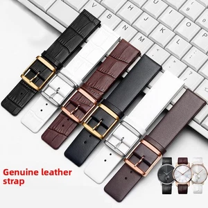 High Quality Genuine Leather Watch Strap Cowhide Wristband Pin Buckle 12mm-22mm - Picture 1 of 32