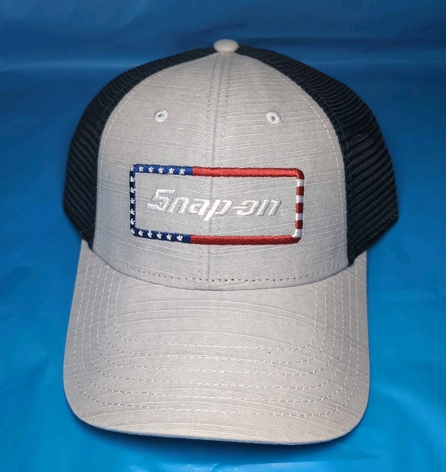 Snap On Tools Gris/Marino EE. UU. Snapback Malla Trucker Sombrero - Totalmente Nuevo Oficial  Foto 1 de 4