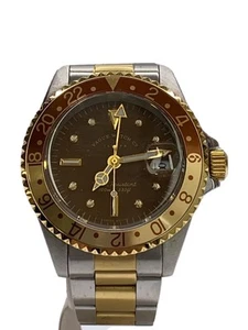 VOGUE Quartz Analog Stainless Steel Watch Brown Silver Excellent JAPAN - Picture 1 of 6