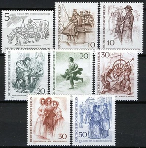 Berlín 1969, Berliner del siglo XIX set en muy buen estado montado, Mi 330-37 4,5 € - Imagen 1 de 1