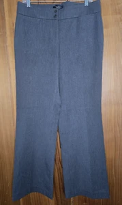 TALBOTS WOMEN'S SIGNATURE FLARE STRETCH GRAY DRESS PANTS SIZE 8 INSEAM 32 INCHES - Picture 1 of 4