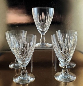 FÜNF Edinburgh Kristall EDI15 Weinkelche, 4,75" hoch, 1960er Ära, SIGNIERT, SCHÖN! - Bild 1 von 6