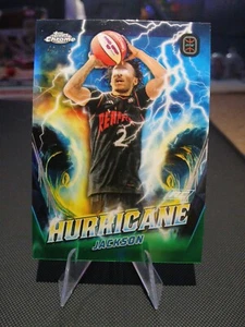 2024 Topps Chrome OTE Green Hurricane Tyler Jackson Rookie /75 - Picture 1 of 2