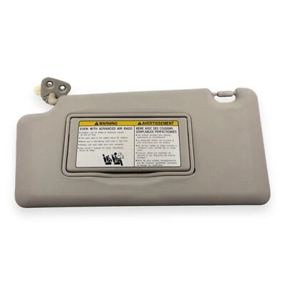 Nissan Rogue 2008-2013 conductor lado izquierdo parasol beige vinilo iluminado Foto 1 de 4