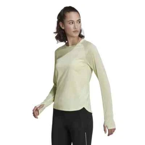 NWT$60 Adidas Women's ADIZERO long sleeve running shirt Green Size M HB9318 - Picture 1 of 8