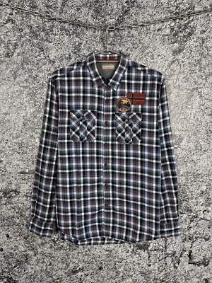 Camisa a Cuadros Napapijri Para Hombre Manga Larga Abotonada Exterior Talla M Foto 1 de 4