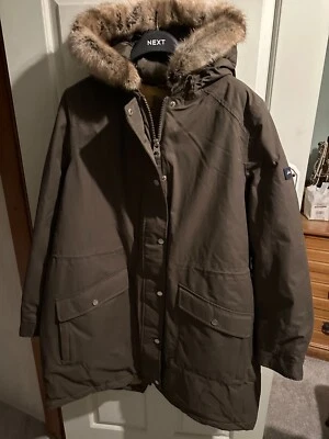 JOULES Wiltshire Green Waterproof Padded Parka Coat With Hood UK 20 BNWT RRP£189 - Image 1 of 4