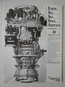 10/1988 PUB AERITALIA ALFA ROMEO AVIO TURBINE ENGINE MOTEUR ORIGINAL AD - Picture 1 of 1