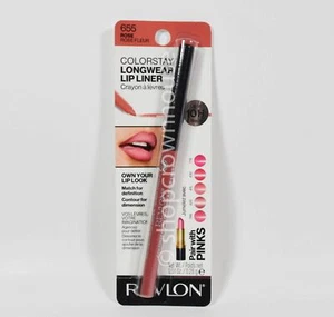 Revlon Colorstay Longwear Lip Liner w/ Pull-Out Sharpener #655 ROSE - Picture 1 of 2