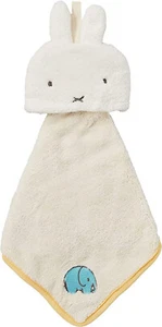 Nuevo JAPÓN Miffy Conejo Caqui Blanco Lazo Toalla Cara Mano Lavado Mascota Micro - Imagen 1 de 2