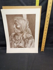 Richard Montanbault Indian Lithograph "Medicine Man" Signed/Numbered /1000 - Imagen 1 de 1