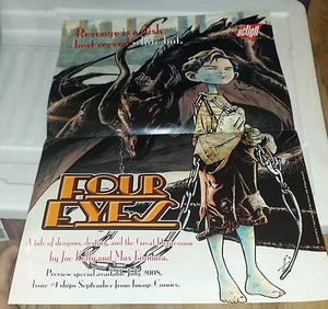 VIER AUGEN POSTER (~13" X 19") LEICHT GETRAGEN - ORIGINAL - VINTAGE - Bild 1 von 1