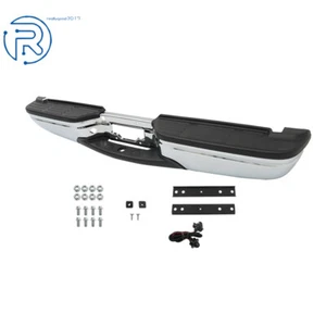 Chrome Steel Rear Step Bumper Assembly For Ford F250 F350 Super Duty 1999-2007 - Picture 1 of 8