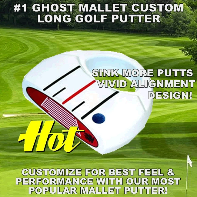 LEFT-HAND MALLET LONG BELLY BROOMSTICK TAYLOR FIT CUSTOM MADE PGA PUTTER 38-48" - Image 1 of 4